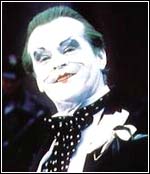 Image of Jack Nicholson as the Joker from Tim Burtan's Batman Movie...