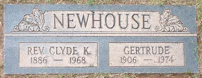 Newhouse Grave Marker