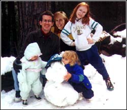 The Newhouse family in the snow...